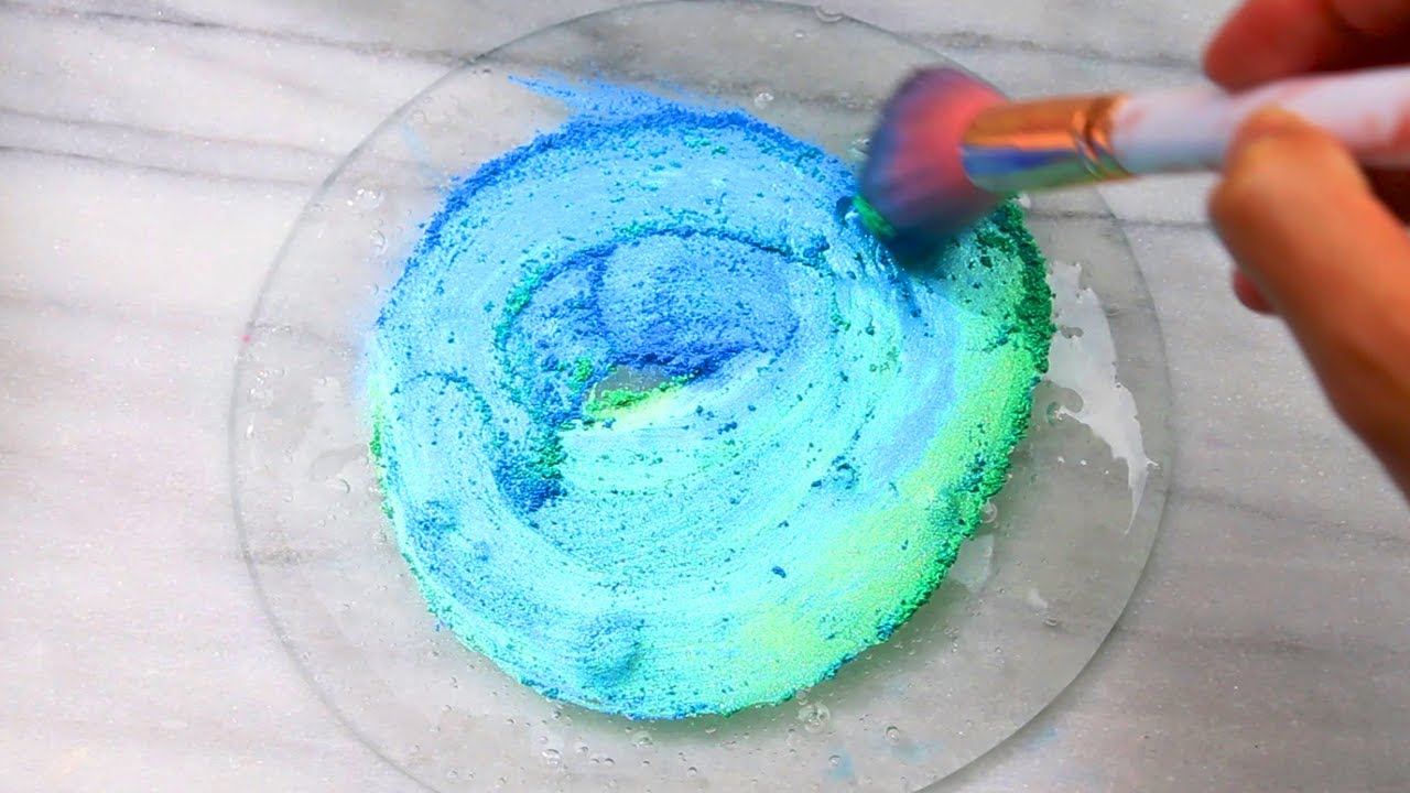 Making Slime with Balloons & Satisfying Makeup Brush Pigment Slime Coloring Relaxing ASMR Video #4!