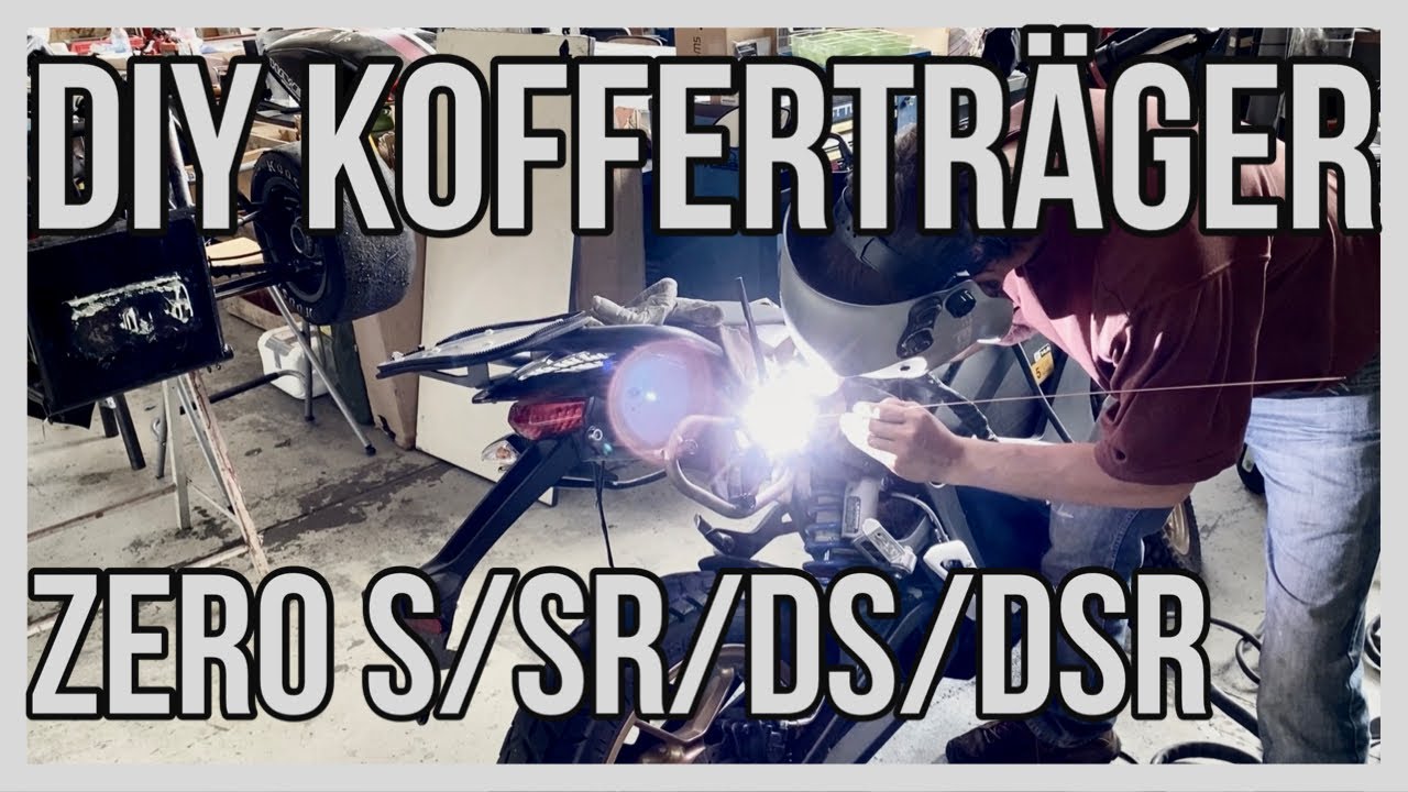 Selbst gebaute Kofferträger für die Zero DSR
