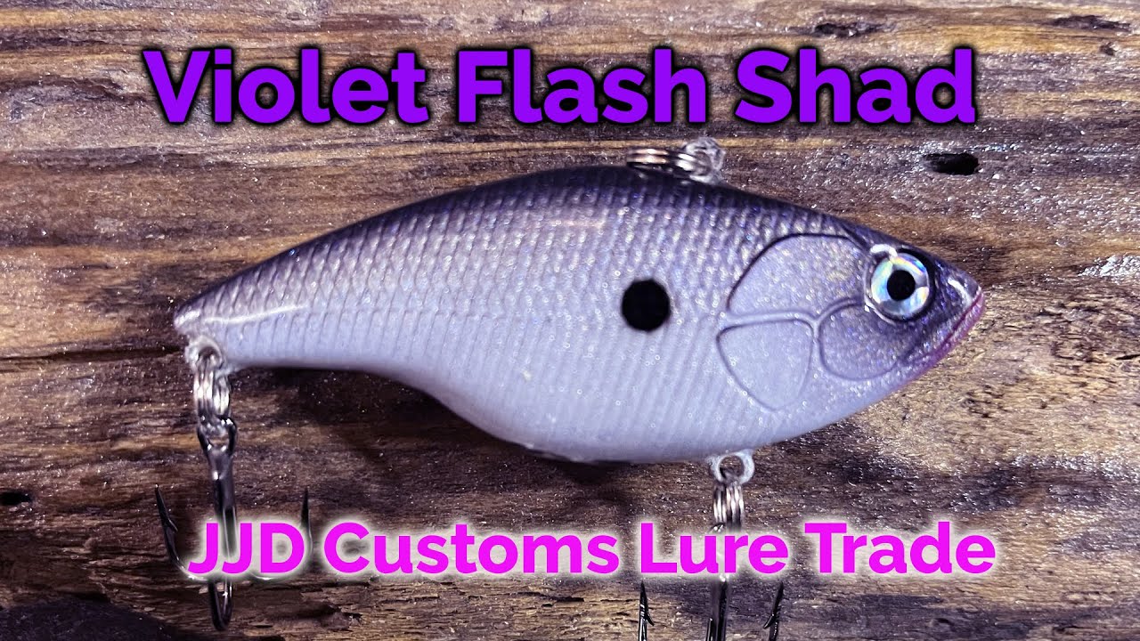 Lure Painting the Violet Flash Shad - Lure Trading with JJD Custom Lures