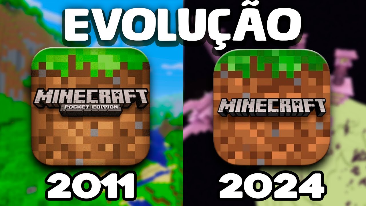 A Evolução do Minecraft Pocket Edition (Todas versões de 2011 a 2024)