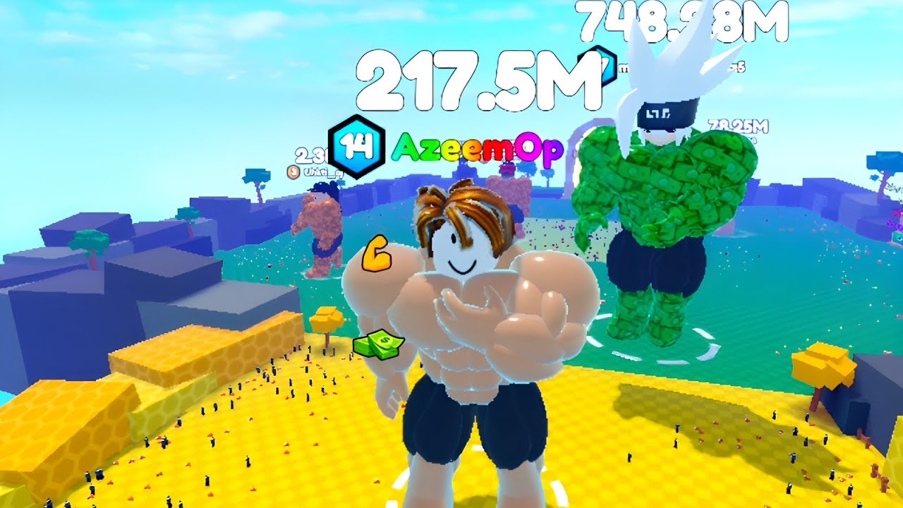 Eat Pizza to Grow GIGACHAD - Becoming GIGACHAD with 217.51M Points in Roblox
