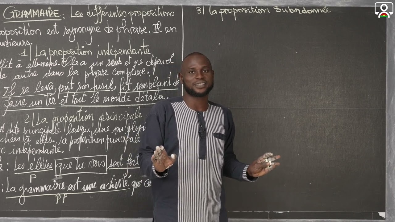 Cours - 3e - Français  - Grammaire  : Les différentes propositions 2/3