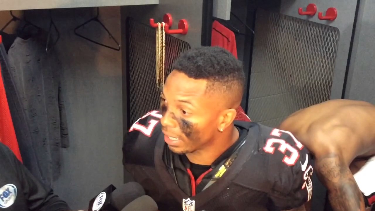 Atlanta Falcons Ricardo Allen post game talks about defensive plays