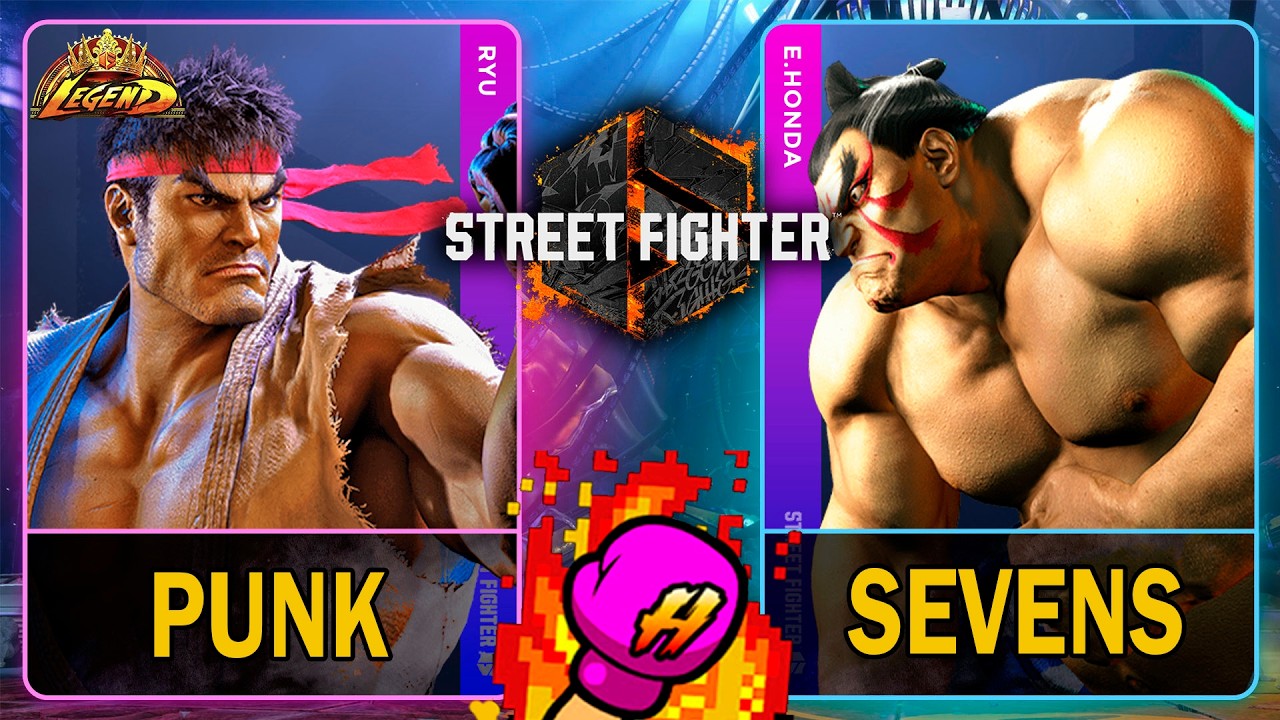 SF6 Punk (RYU) VS Sevens (E.HONDA)🥊Street Fighter 6🥊スト6🥊4K 60ᶠᵖˢ