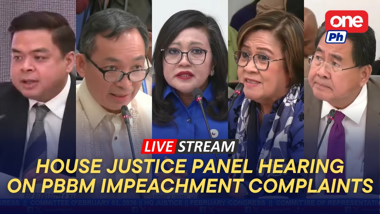 LIVE | House Justice panel hearing on impeachment complaints vs. PBBM (February 3, 2026)