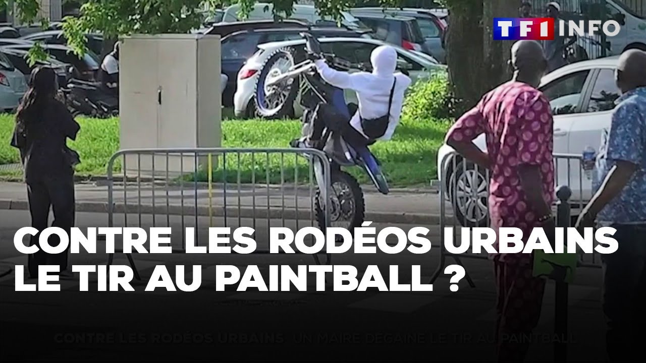 Compiègne : contre les rodéos urbains, le marquage codé aux pistolets de paintball｜TF1 INFO