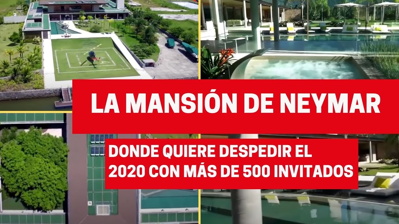 Así es la impresionante mansión donde Neymar quiere despedir el 2020 con más de 500 invitados