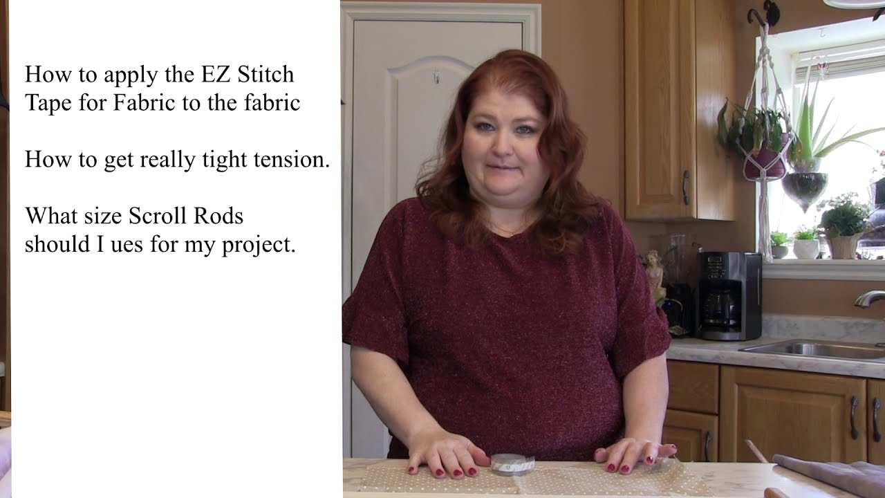 How to attach the EZ Stitch Tape for Fabric on the Fabric