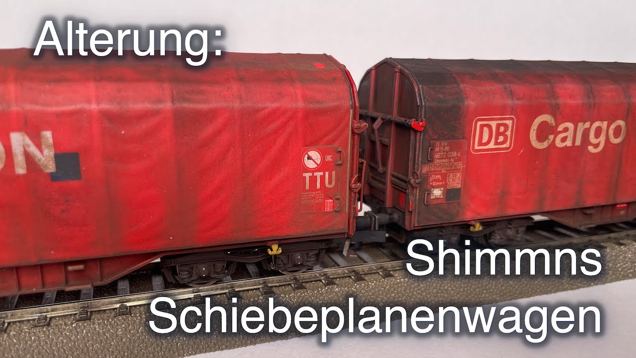 How-To: H0 Shimmns Schiebeplanenwagen patinieren