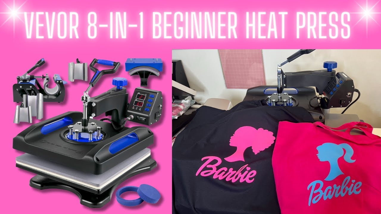 Unboxing VEVOR 8-in-1 Heat Press  & 1st press Walakut PUFF Vinyl