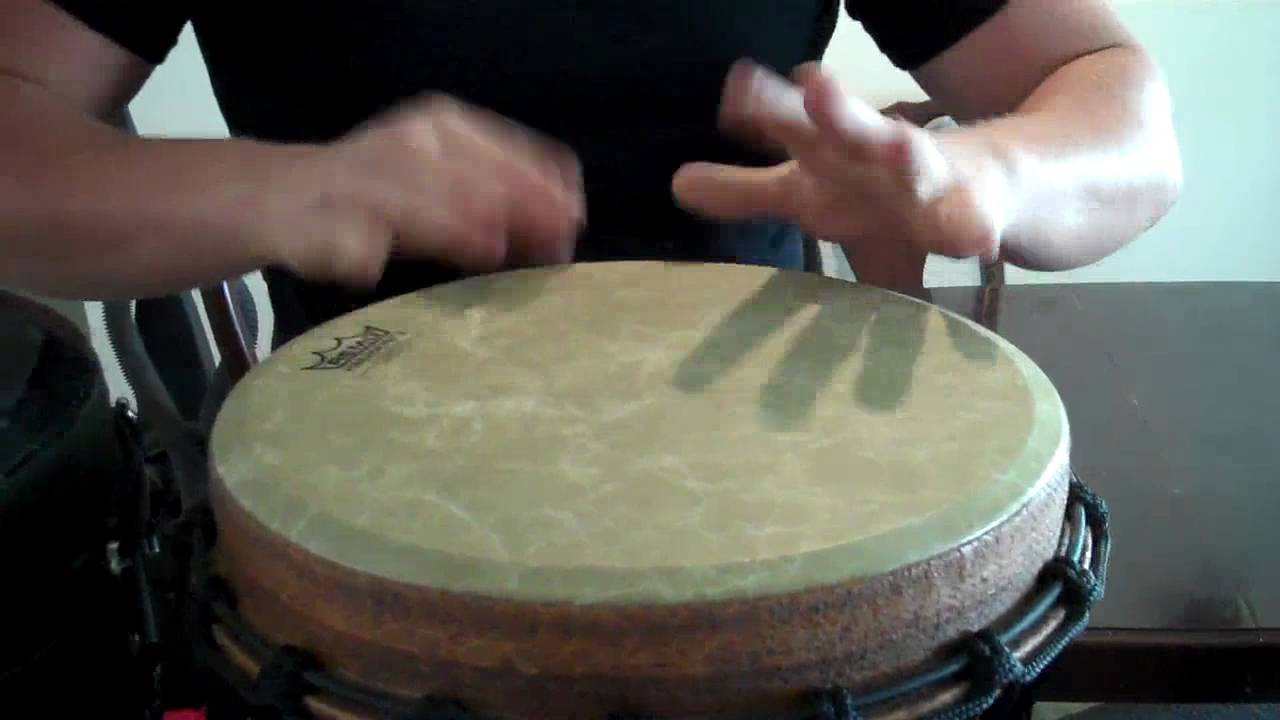 Remo Klong Yaw & Djembe: Messin around with two drums