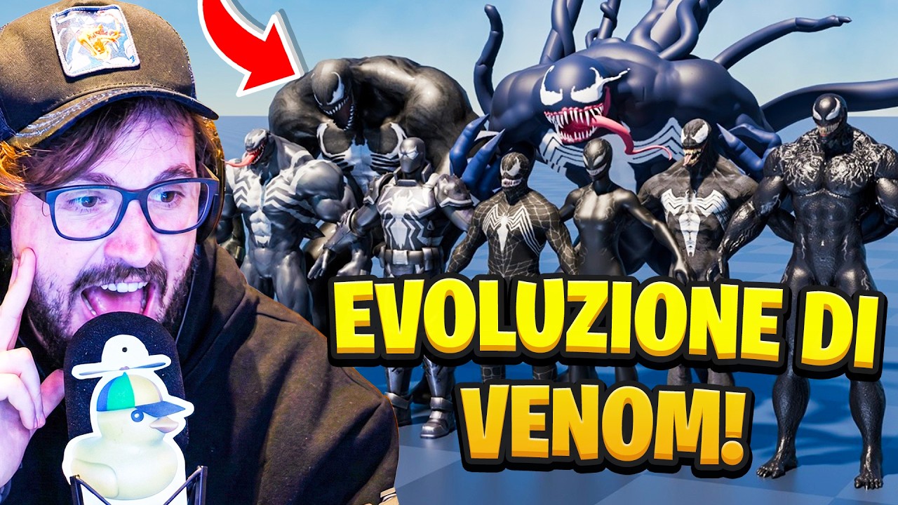 REAGISCO ALL'EVOLUZIONE DI VENOM E ALLE SUE DIMENSIONI REALI! (Venom Animation Reaction)