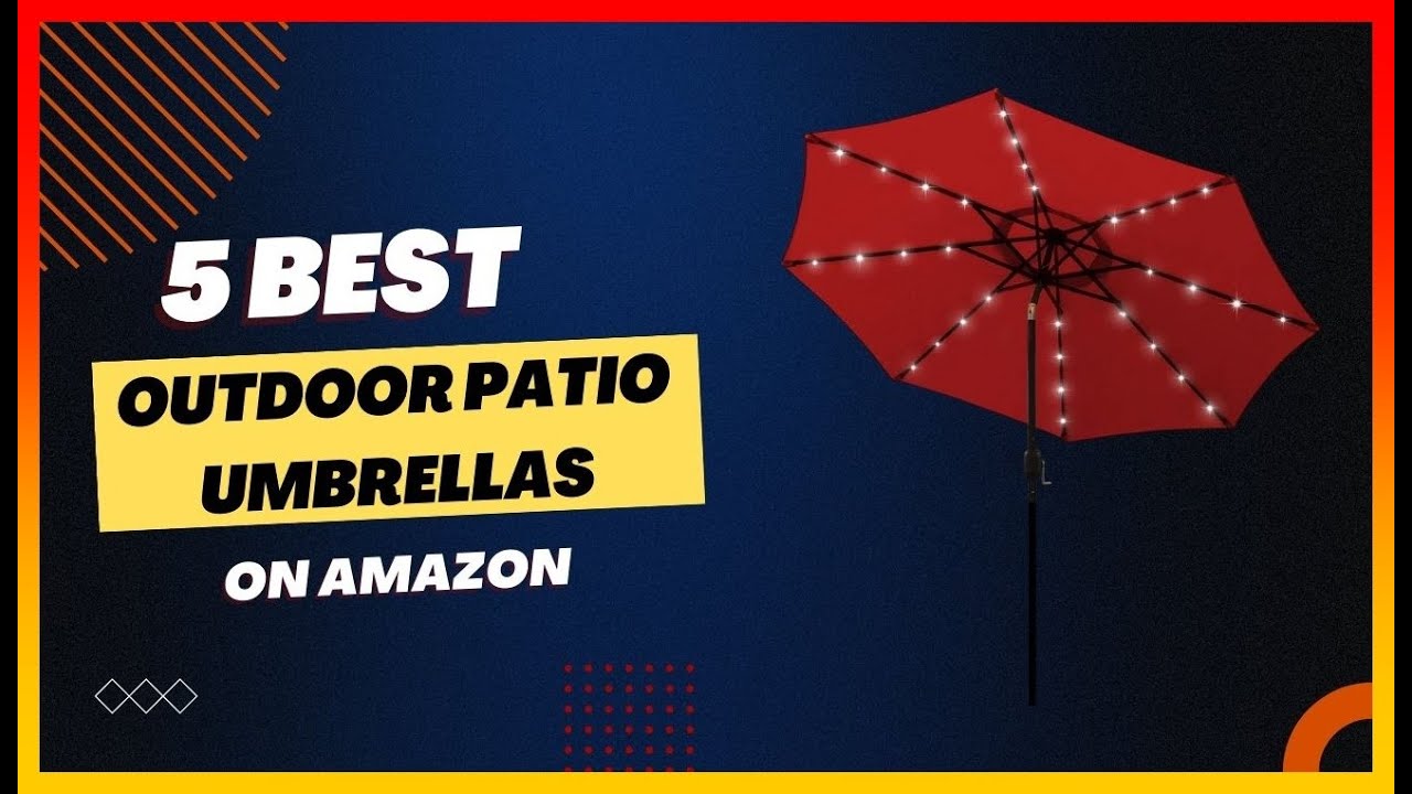 ✳️ Best Outdoor Patio Umbrellas on Amazon 💖 Top 5 Review | Buying Guide