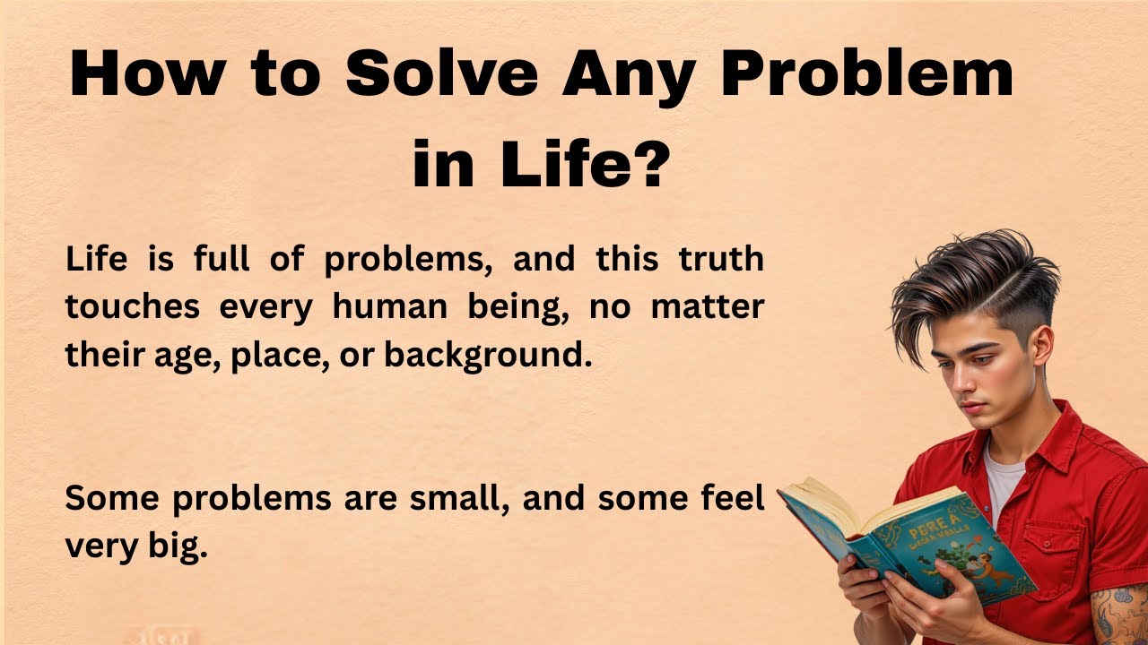 How To Solve Any Problem In Life || improve your english ||Listen and practice