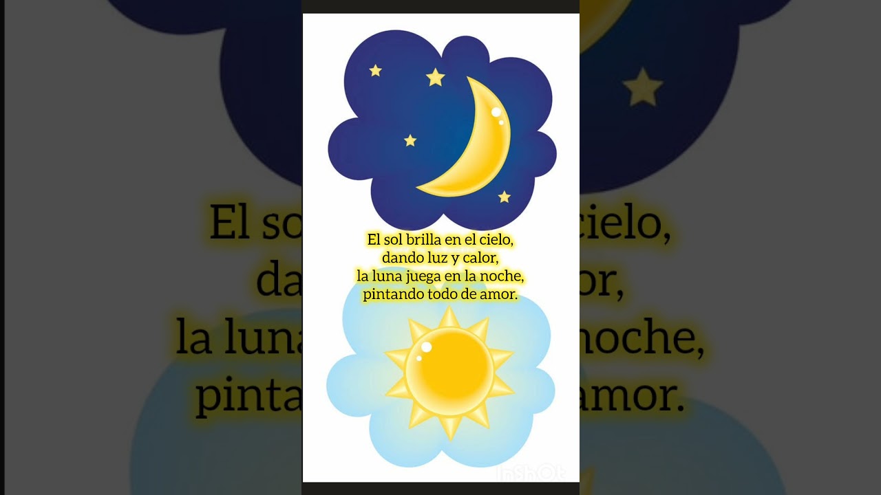 Poema corto para ni&ntilde;@s: El Sol y la Luna💫💥🌛