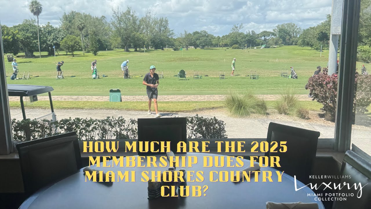 Learn about the 2025 membership dues at Miami Shores Country Club.