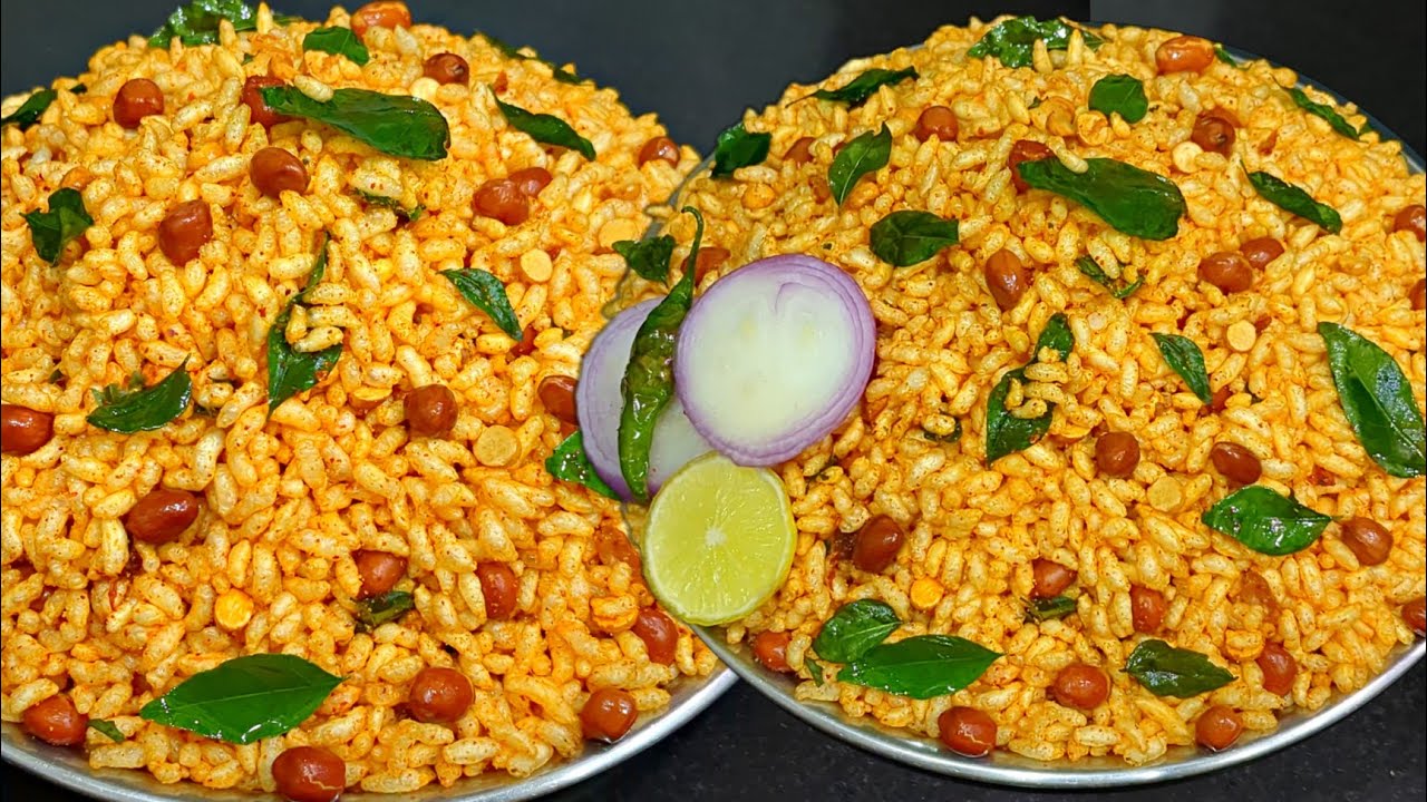 ಬೆಳ್ಳುಳ್ಳಿ ಖಾರದ ಚುರುಮುರಿ | Bellulli Khara Churumuri Recipe | Churumuri chooda | #Mandakki #Churumuri