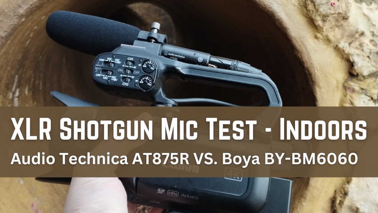 Audio Technica AT875R vs. Boya BY-BM6060 (Budget XLR Shotguns) - Indoor Comparison