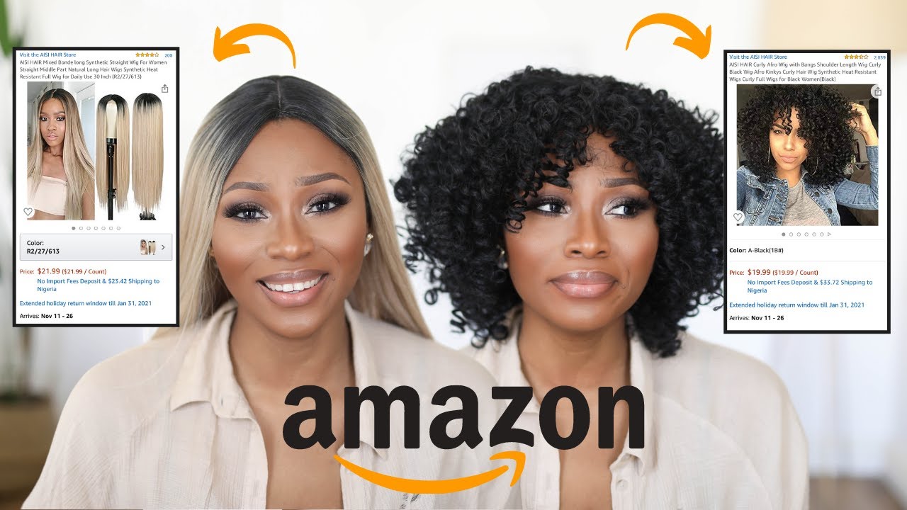 WHAT I ORDERED vs WHAT I GOT 😩 (AMAZON EDITION) TESTING CHEAP WIGS FROM AMAZON!!! 😭