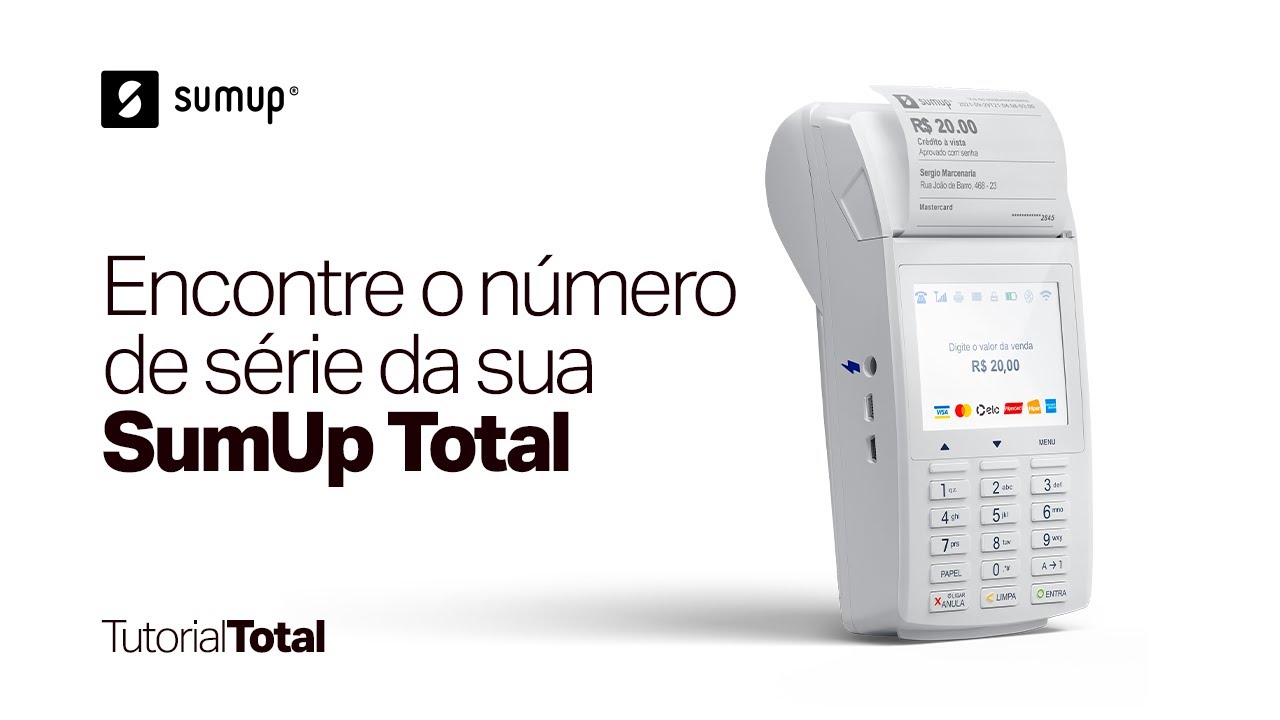 Tutorial SumUp Total | Encontre o número de série