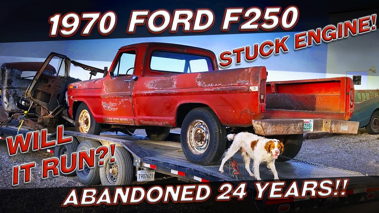 Abandoned for 24 Years! 1970 Ford F250 with a STUCK Engine! Will it Run?!?