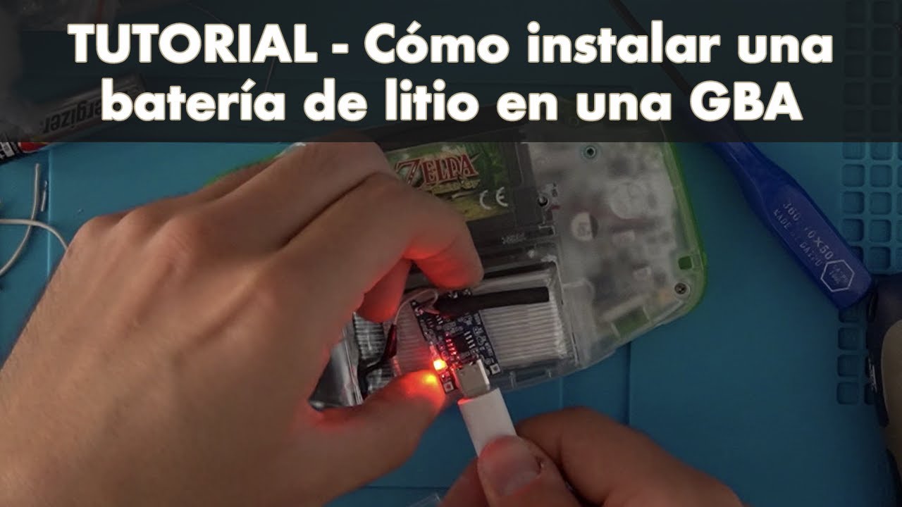 Mod batería de LITIO en GBA +6h de autonomía