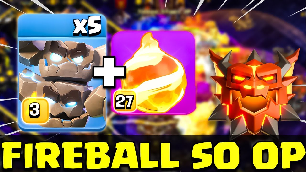 This Combo is Broken! TH18 Rank Push with Fireball + Meteor Golem (Clash of Clans)