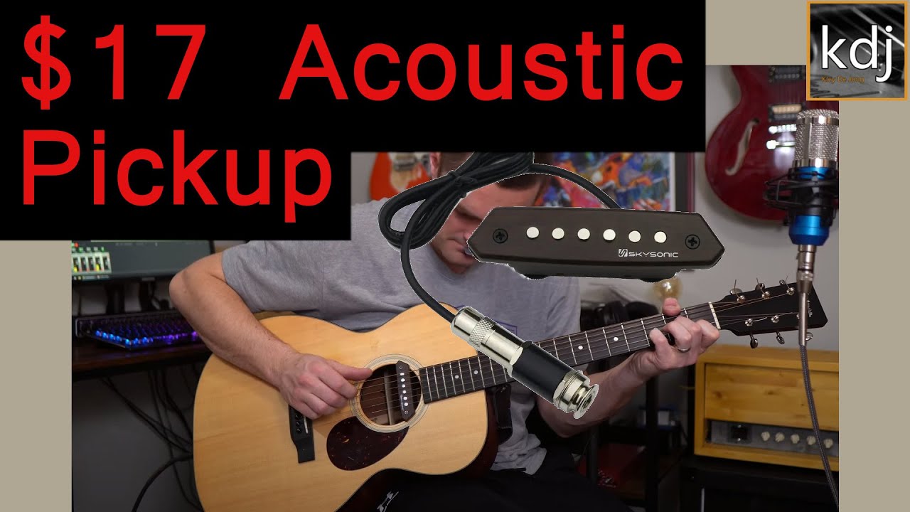 Affordable Acoustic Guitar Pickup - Installation, Tone Demo, & Review | Skysonic A-810