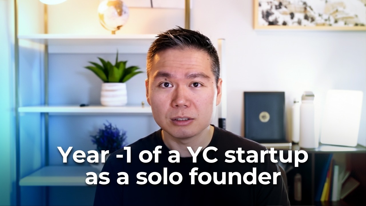 Year -1 of a YC startup as a solo founder