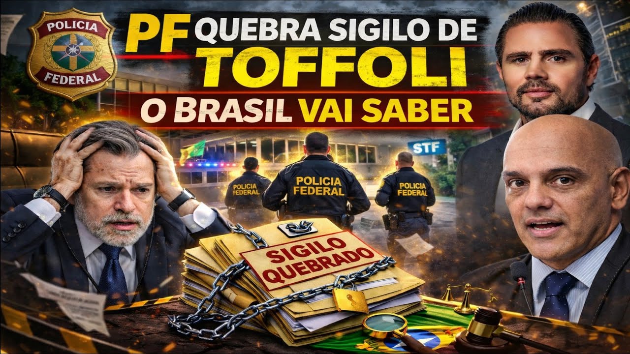 PF QU3BRA SIGILO DE TOFFOLI - O BRASIL VAI SABER DE TUDO
