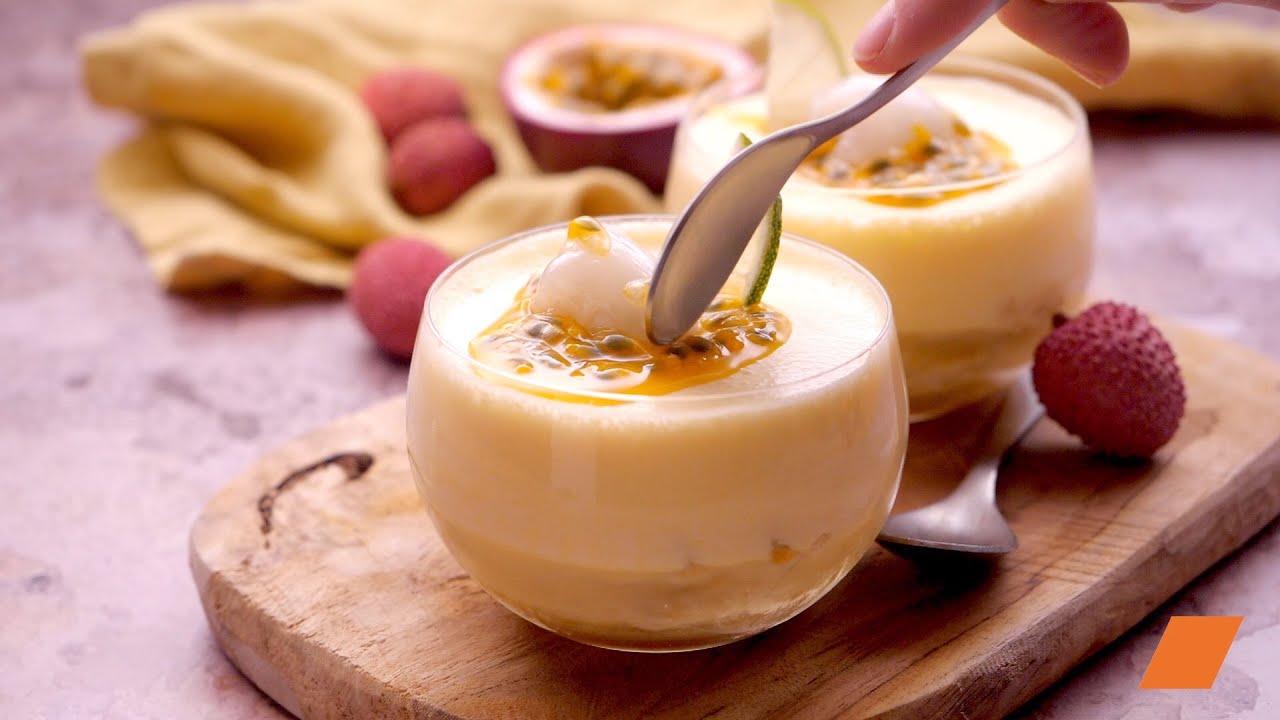 🌺✨ Mousse aux Fruits de la Passion et Litchis : Un #Dessert #Rafra&icirc;chissant et #Facile ! 🍹🍍
