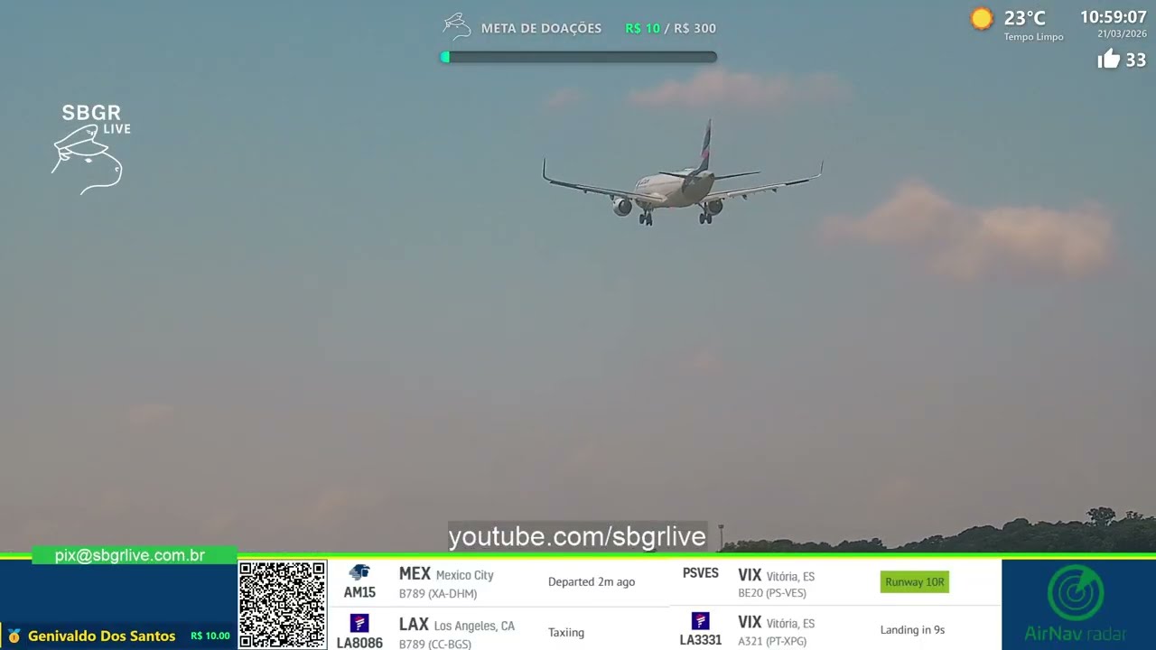 Live transmitida em 21/03/2026 dia