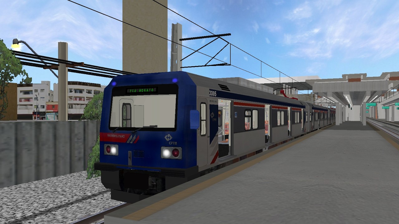 OpenBVE | CPTM Linha 8 Diamante trecho entre Jandira e Barueri no Siemens Serie 3000