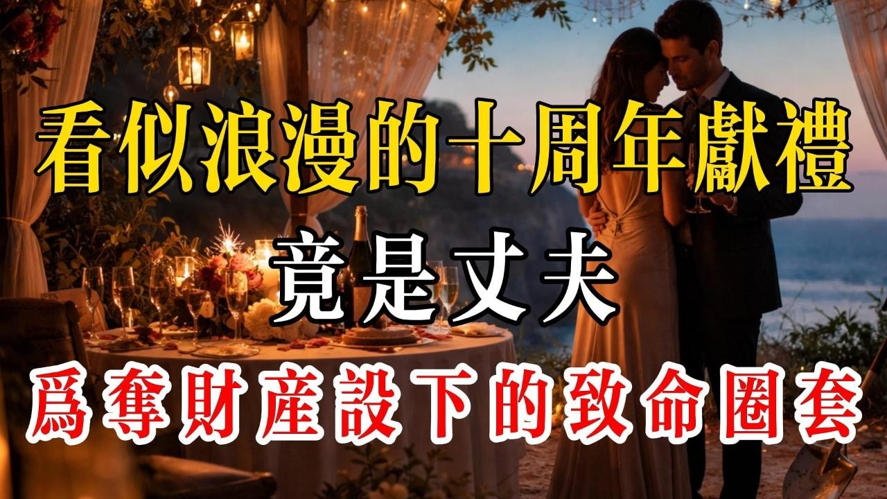看似浪漫的十周年獻禮，竟是丈夫為奪財產設下的致命圈套