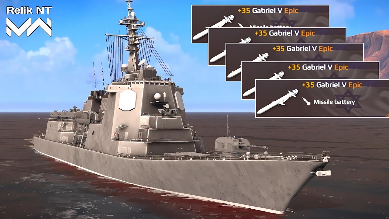 After Missile Buff JS Ashigara With 5x Gabriel V - Modern Warships Gameplay