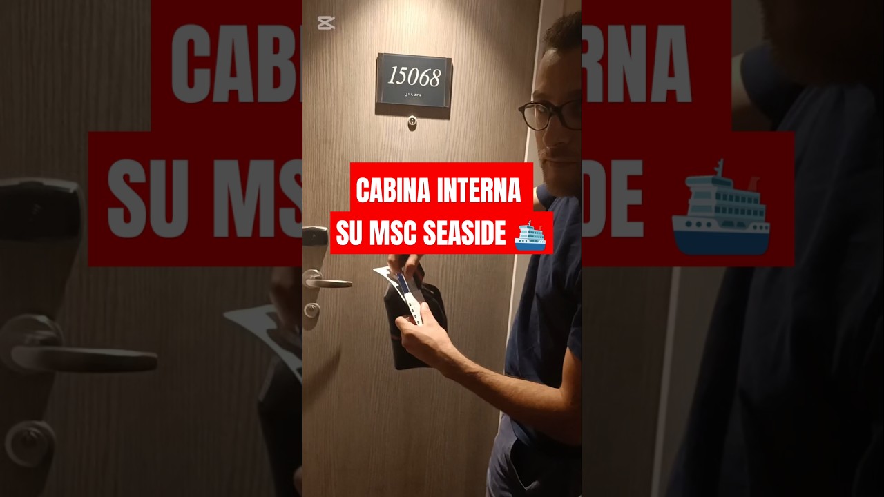 cabina interna con MSC Seaside 🛳️ #crociera #msccrociere #crociere #cruise #msc #mscseaside