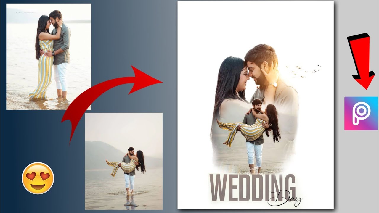 Picsart Wedding Day Photo Editing Tutorial 🔥| Pre Wedding Photo Editing In Picsart