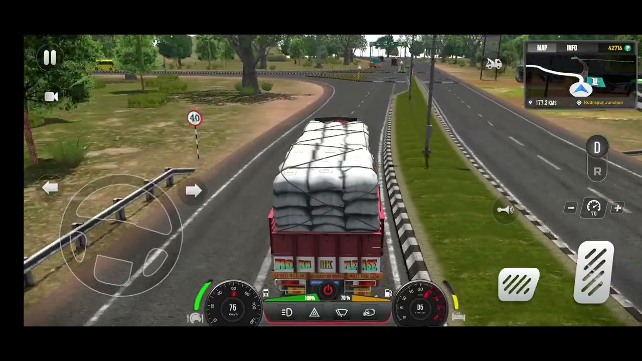 Truck simulator game play video 📸