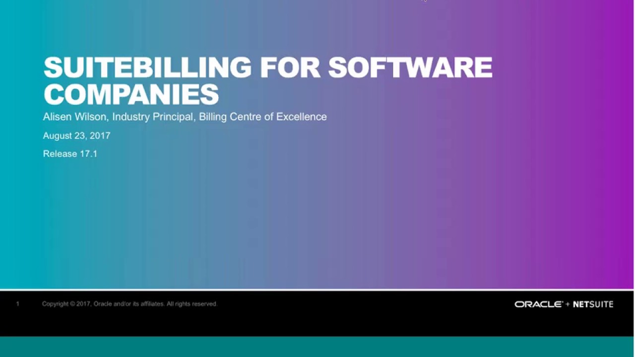 NetSuite's SuiteBilling for Software Companies