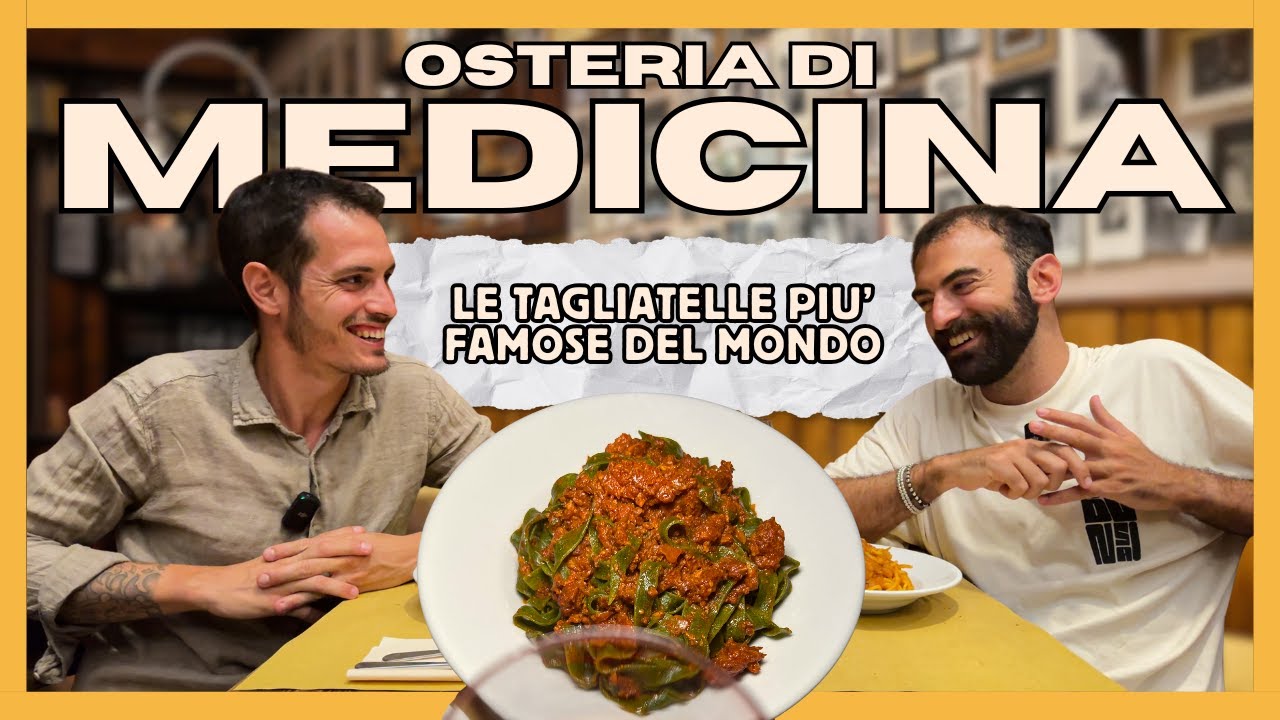 Abbiamo trovato le TAGLIATELLE AL RAGU' perfette! Osteria di Medicina! Trattoria IMPERDIBILE!