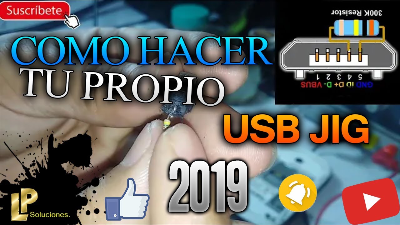 COMO HACER UN USB JIG  RESISTENCIA 300K