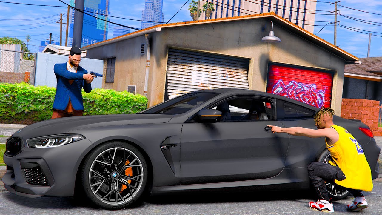 РЕАЛЬНАЯ ЖИЗНЬ В GTA 5 - У МЕНЯ ПЫТАЛИСЬ УГНАТЬ BMW M8! ВЫВЕЗ УГОНЩИКА В ЛЕС! 🌊ВОТЕР