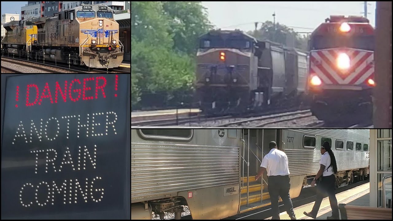 UP Unit Train Meets Metra 136 