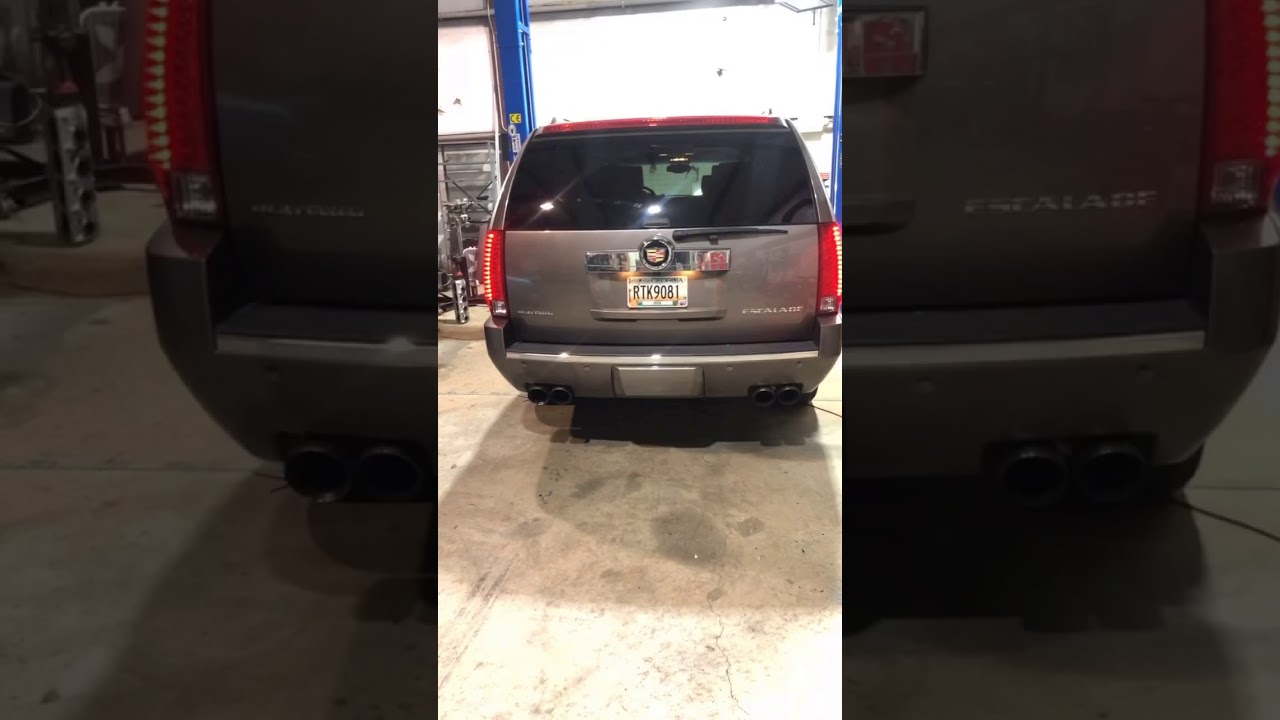 Whipple supercharged and cammed Escalade esv idle clip and rev with corsa exhaust and looks headers