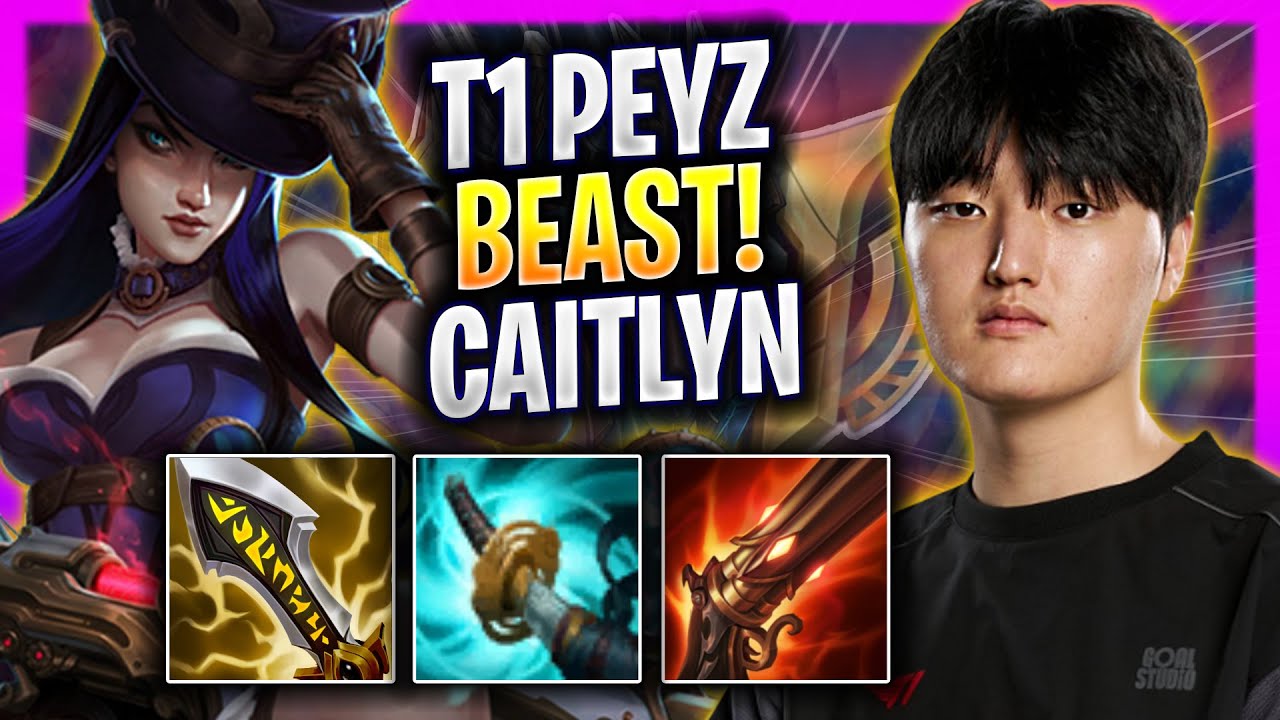 T1 PEYZ IS A BEAST WITH CAITLYN! - T1 Peyz Plays Caitlyn ADC vs Ezreal! | Season 2026