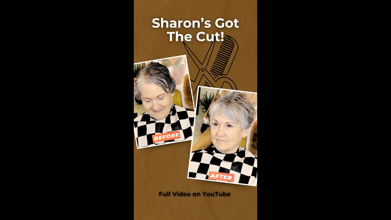 Sharon's Hair Transformation at 60! ❤️ #hairtransformation #beforeandafter #lookyounger