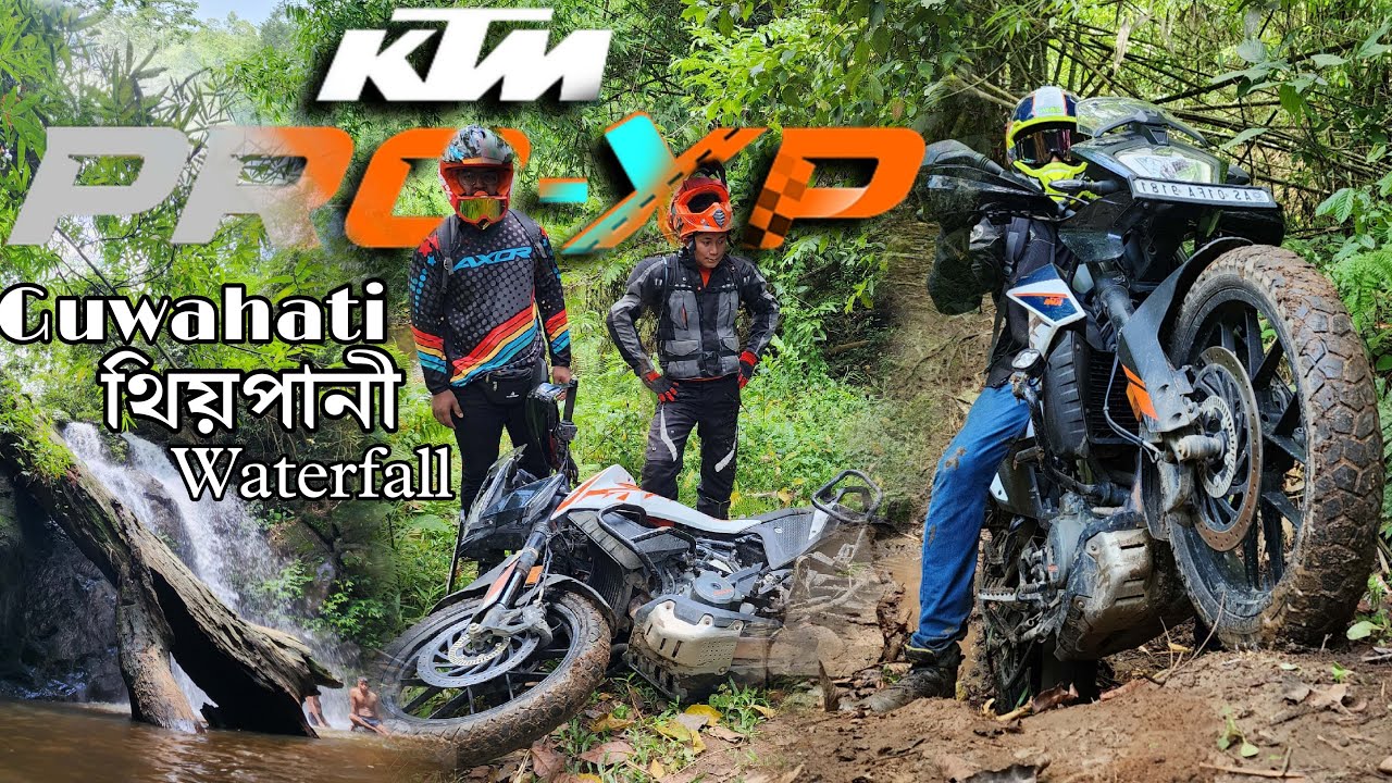 Discover the thrill of KTM Pro XP adventure trails to Theopani Waterfall Guwahati @MayurMahanta