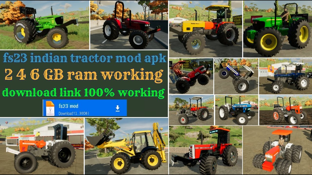 FS 23 Indian Tractor Mod Download link // best indian tractor 🚜 #fs23 