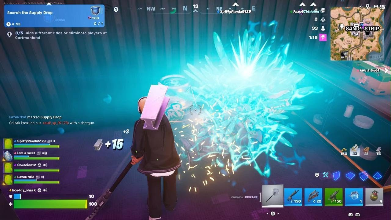 Battle royale with 5 people