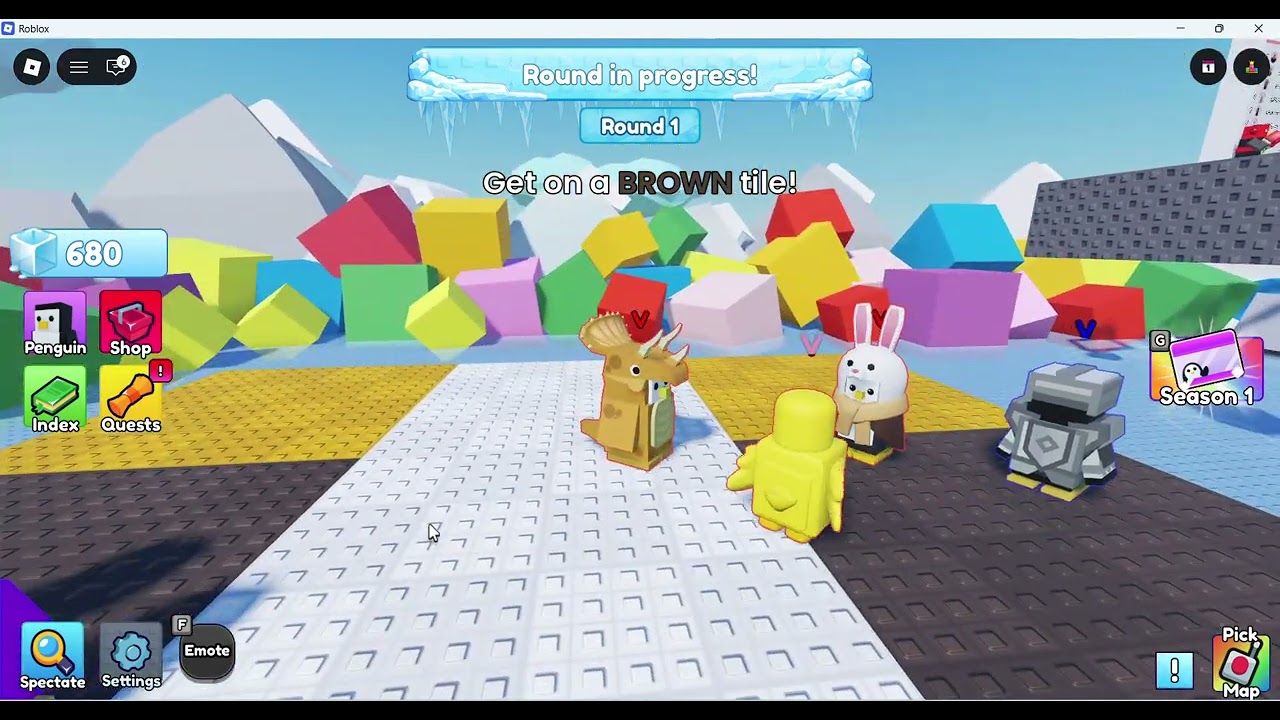 i will be playing roblox knockout